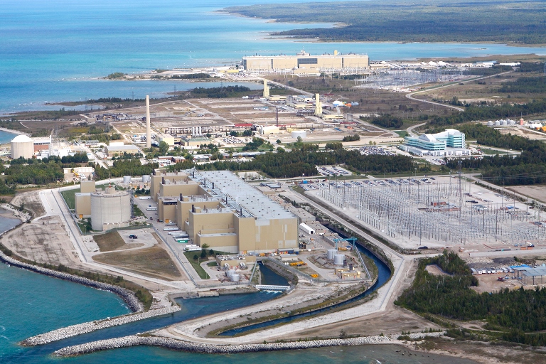 Aerial photo of Bruce Power site