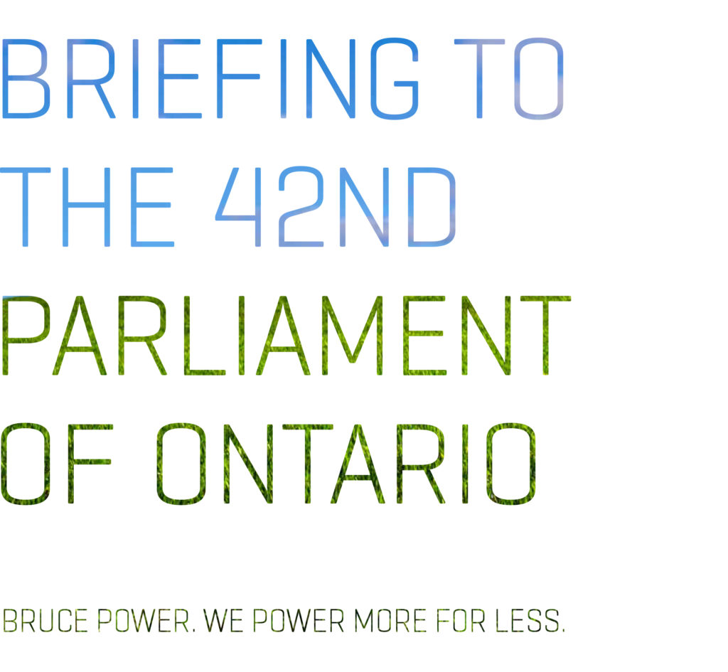 Briefing to the 42nd Parliament of Ontario