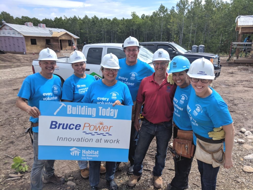 Employees assist Habitat for Humanity build in Nawash Unceded First Nation