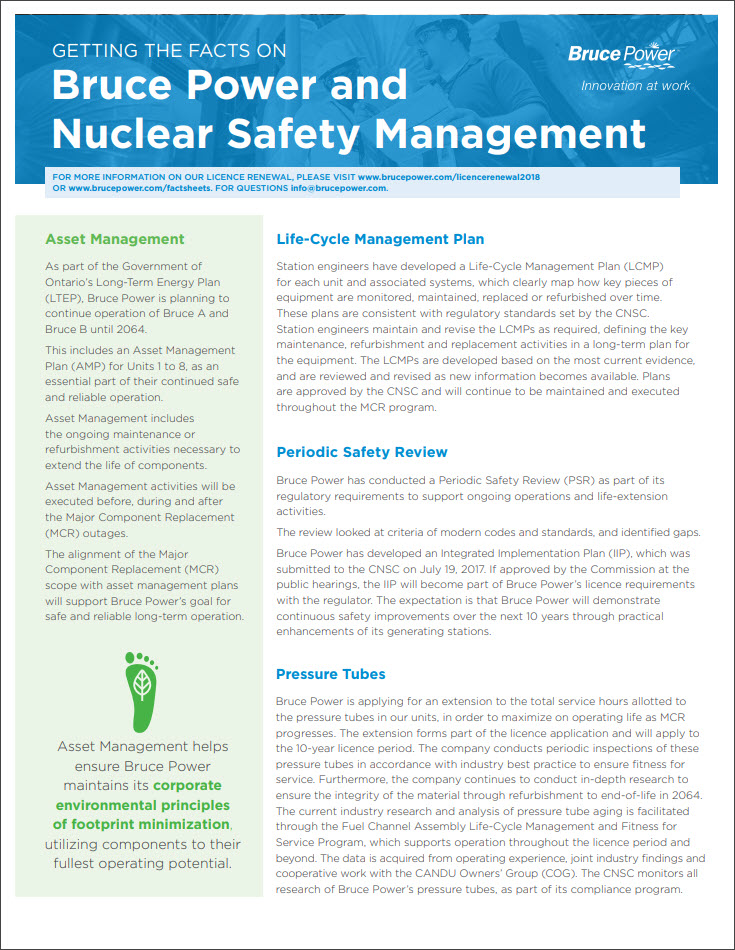 Bruce Power and Nuclear Safety Management thumbnail