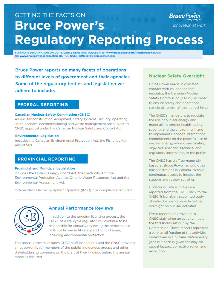 Bruce Power's Regulatory Reporting Process thumbnail