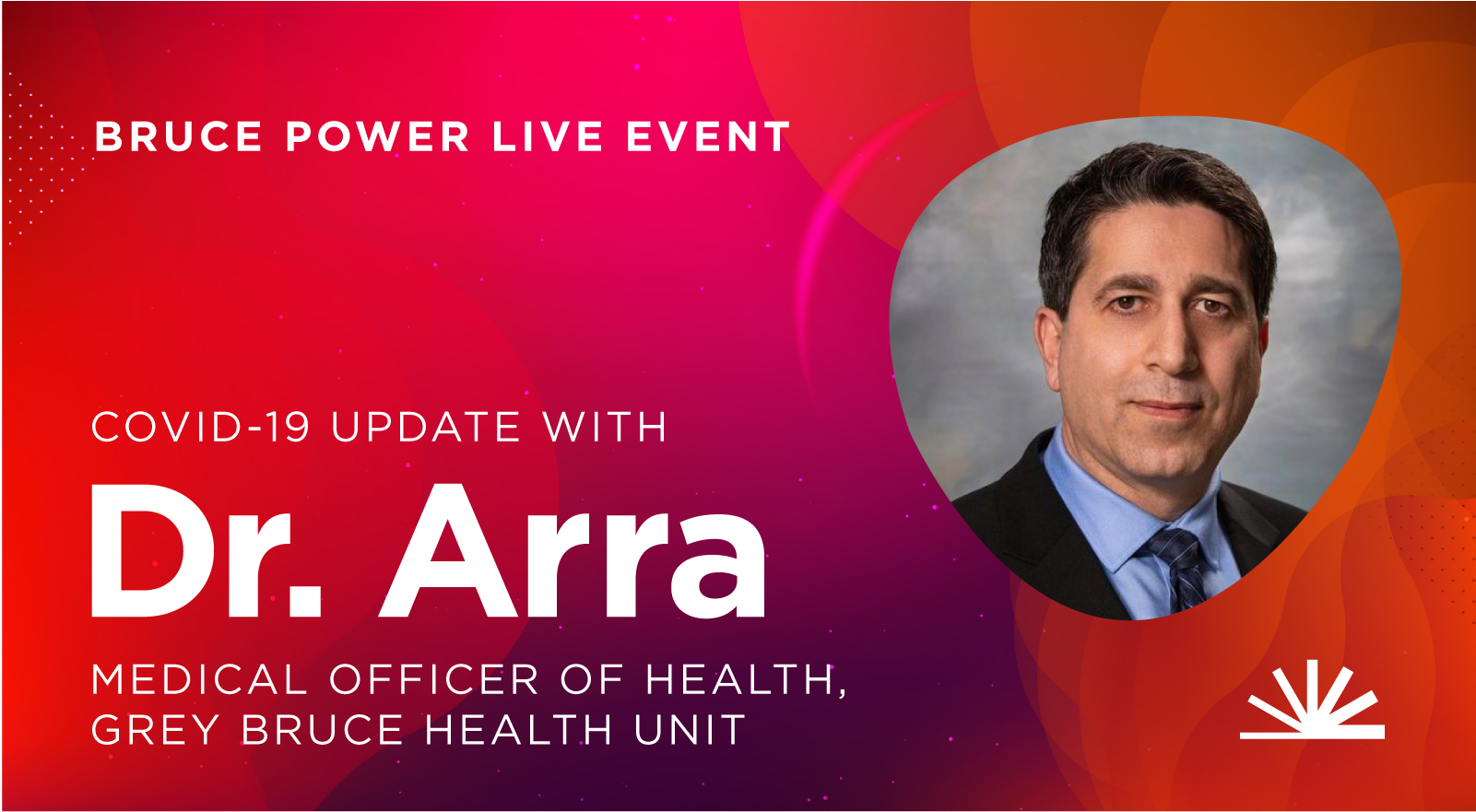 Live event Dr. Arra advertisement