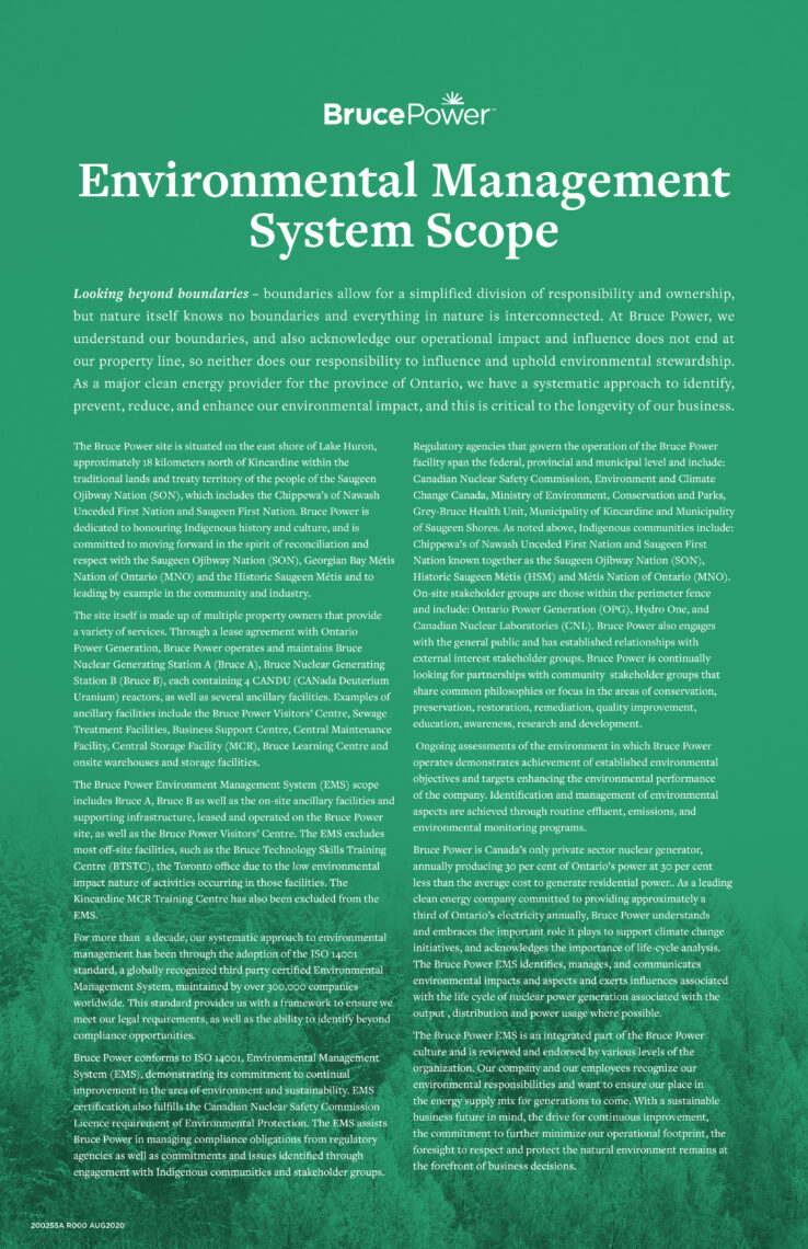 Environmental Management System Scope policy