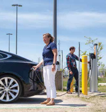 Electric vehicle charging station