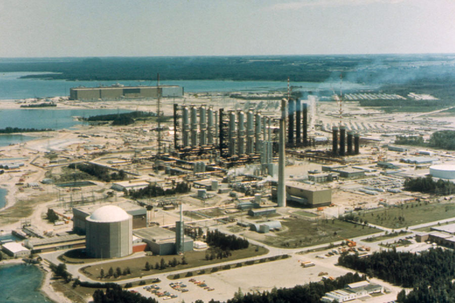 Generator tie line being constructed in Huron County - Huron