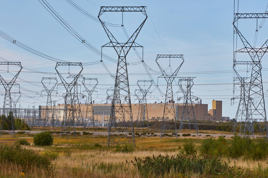 Power Lines to the Plant