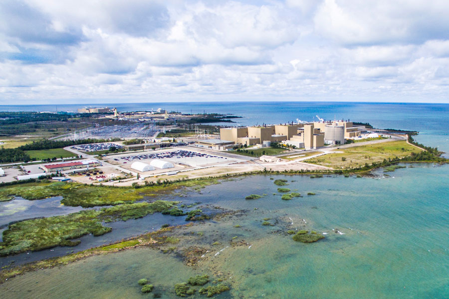 Aerial photo of Bruce Power site