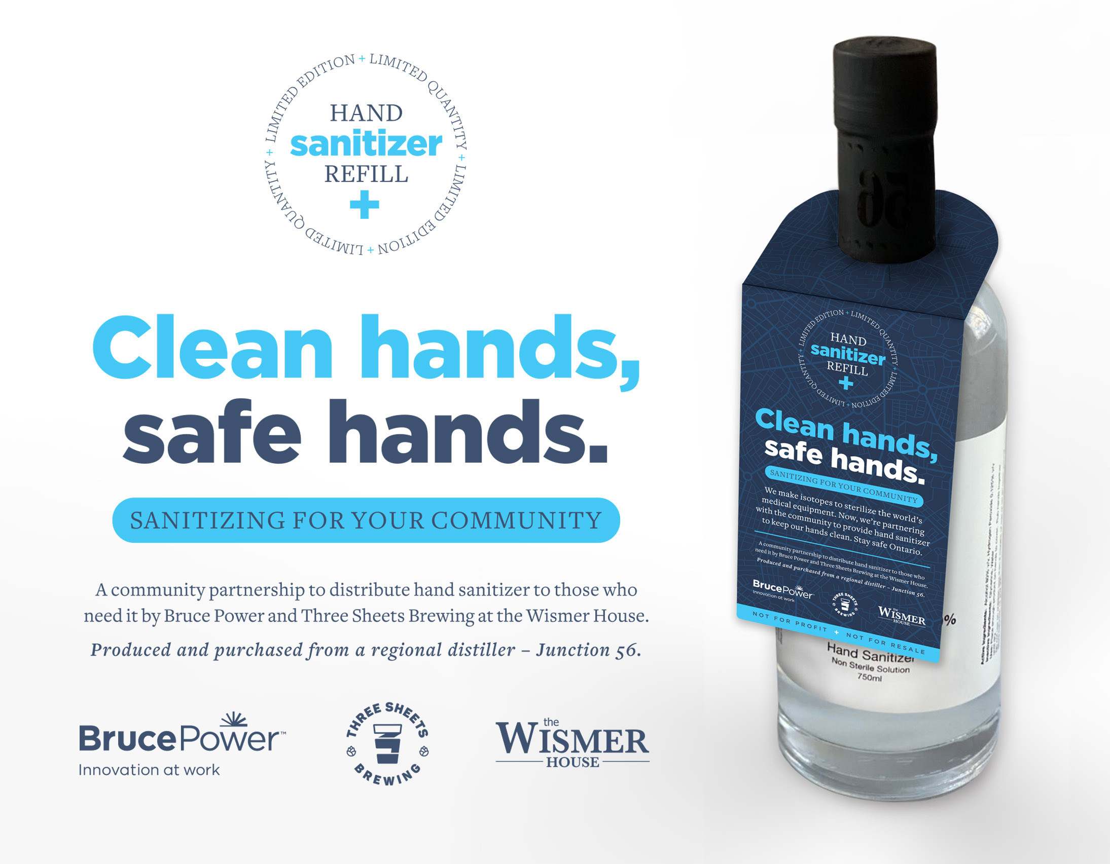 Hand sanitizer donation We're Here for You