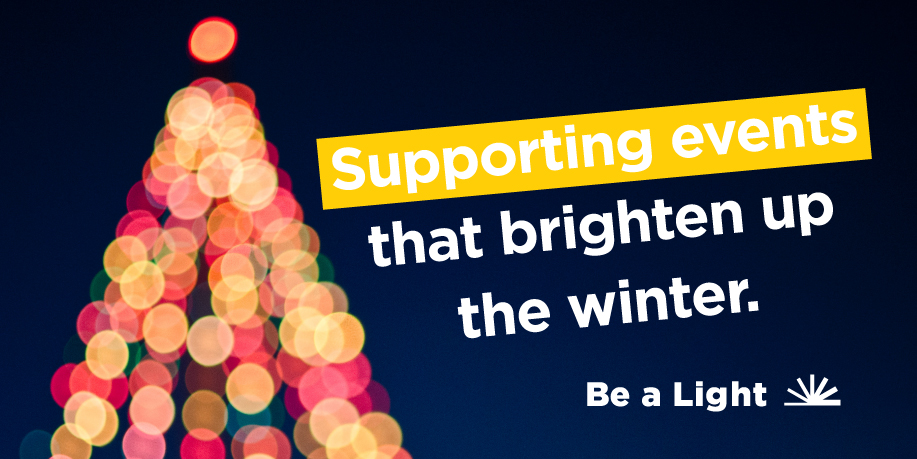 Supporting Local Events advertisement for Be a Light campaign