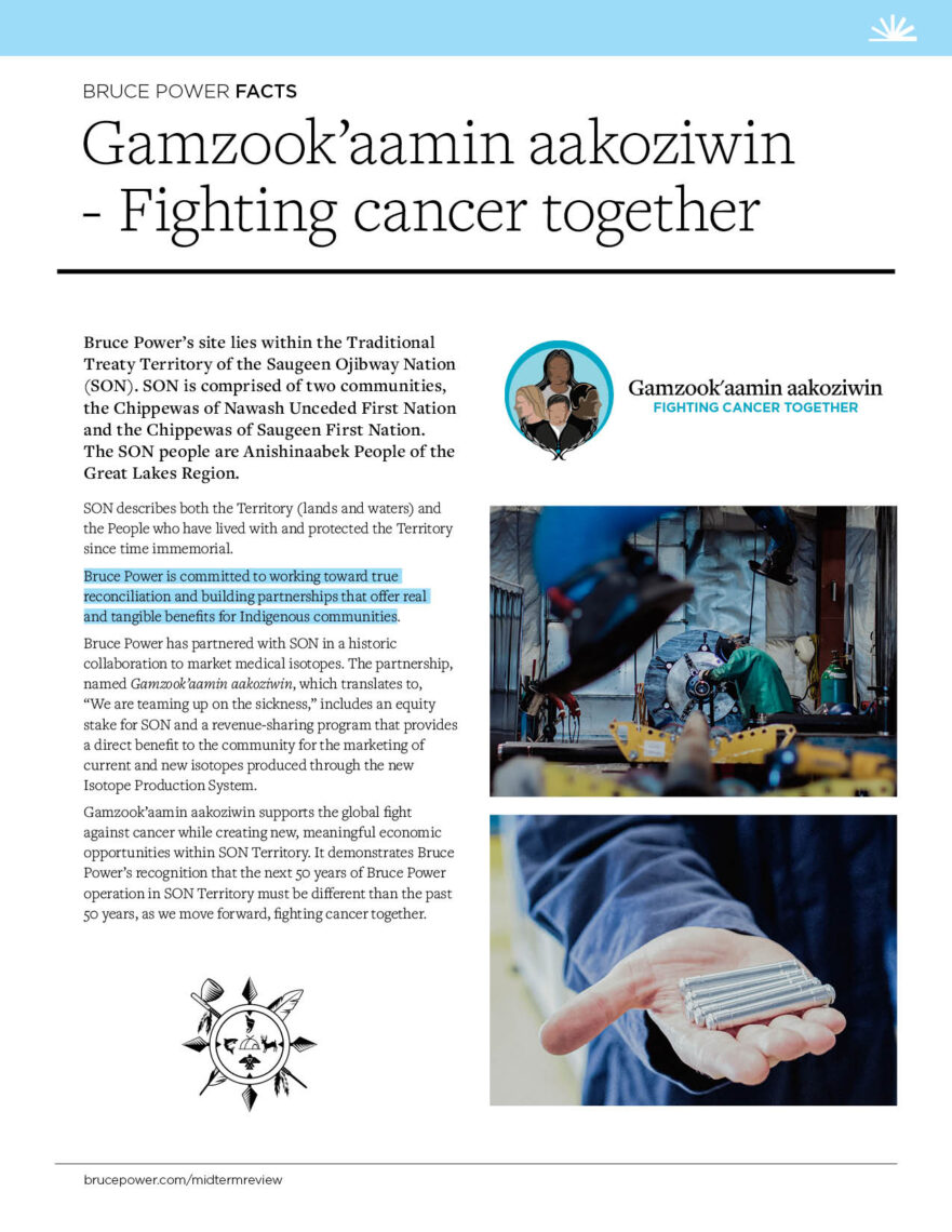 Bruce Power Facts - Fighting cancer together