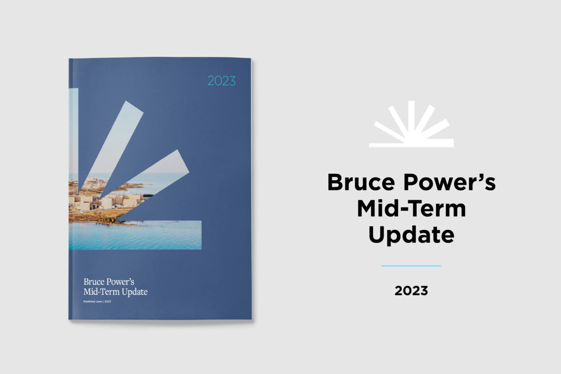 Graphic of the Bruce Power Mid-term Update publication.