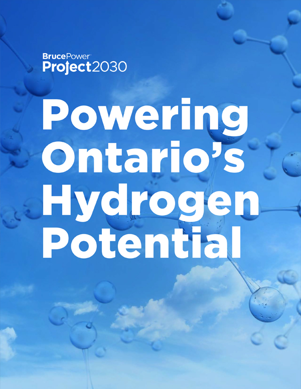 Front cover image of the Powering Ontario’s Hydrogen Potential publication.