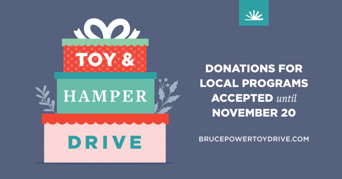 Bruce Power launches annual fundraiser for local toy drives and hamper