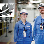 Graphic showing Bruce Power employees and Southwestern Ontario's top employers logo