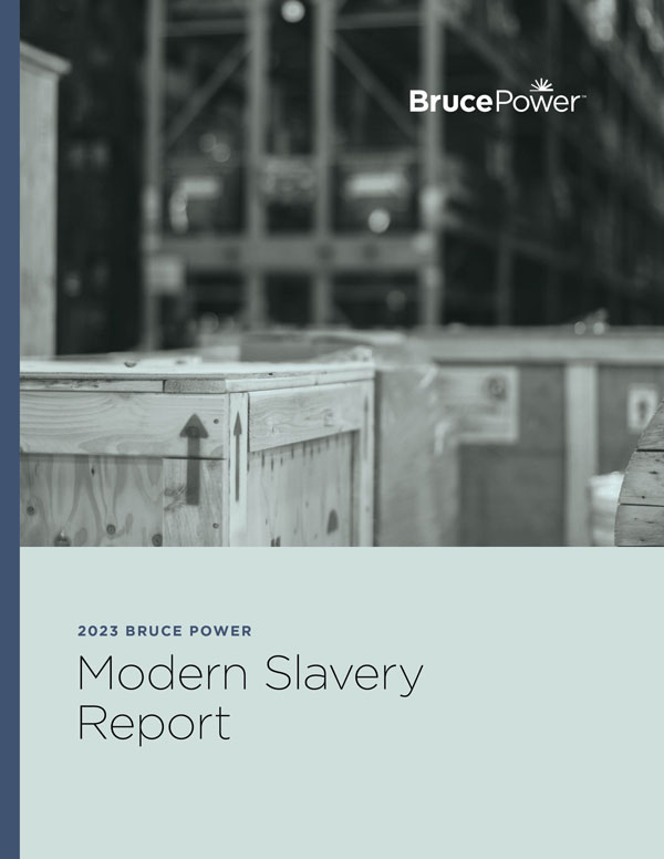 Cover of 2023 Modern Slavery Report publication