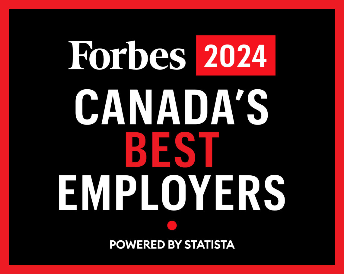 Image that reads "Forbes 2024: Canada's Best Employers"