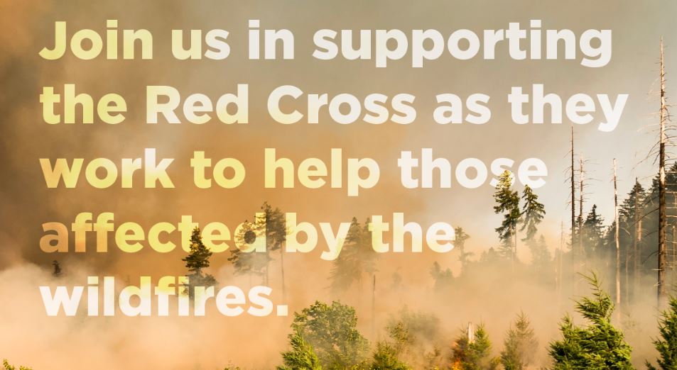 Red Cross graphic donation to Alberta Wildfires