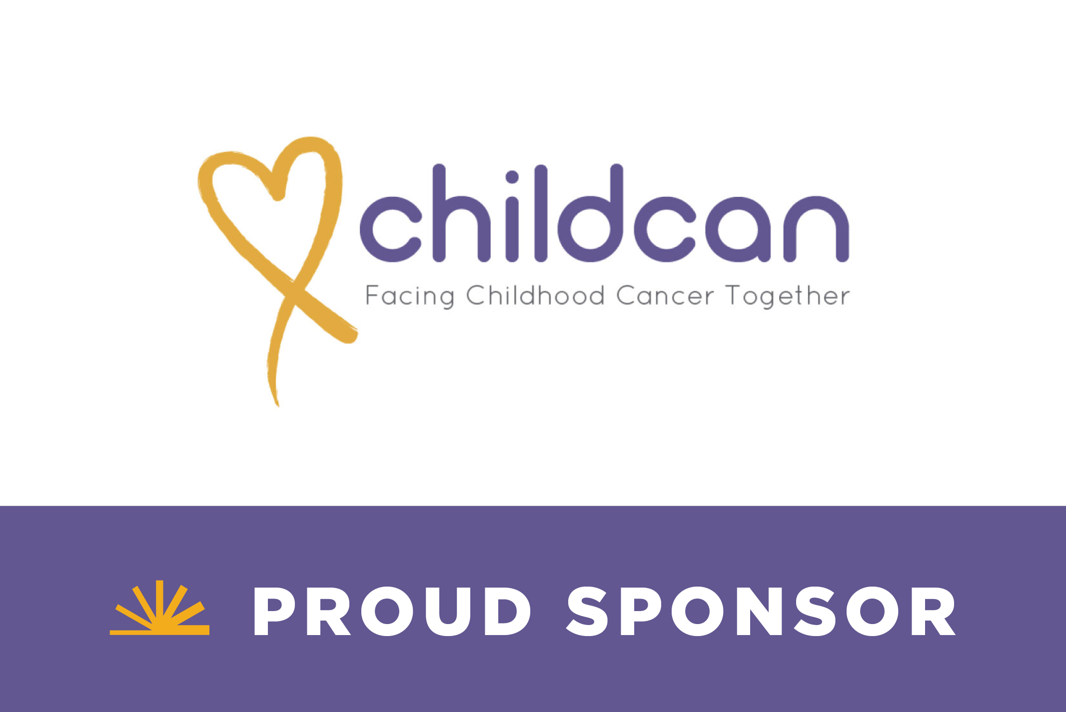 ChildCan graphic with words Proud Sponsor