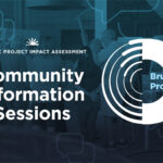 Bruce C community information sessions graphic with Bruce C logo