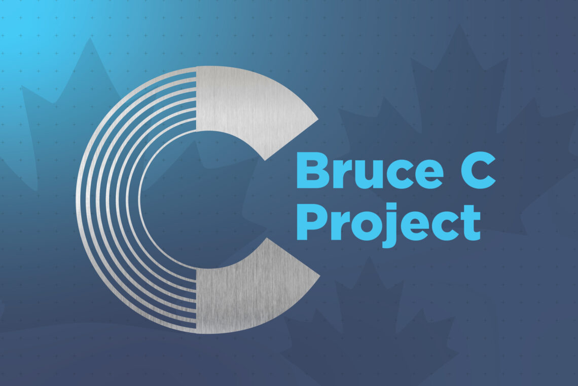 Bruce C Project graphic with maple leafs in background