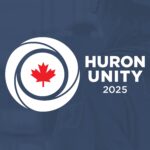 Huron Unity 2025 emergency preparedness exercise logo on blue background